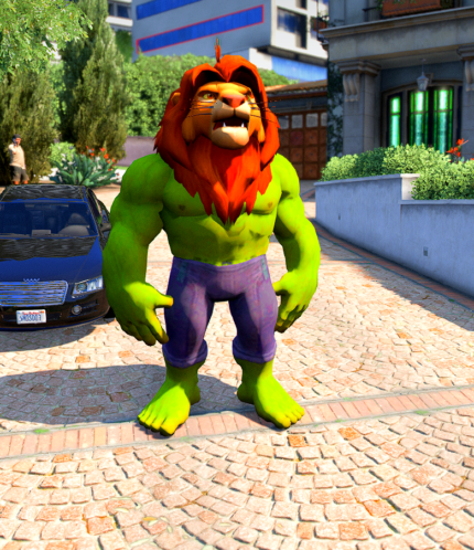 GTA 5 Mods Lion Hulk