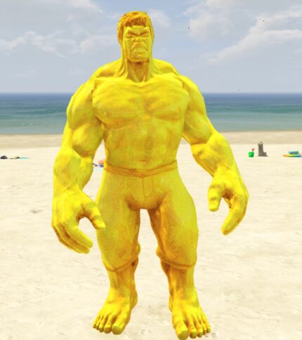GTA 5 Mods Golden Hulk Addon Ped+FiveM