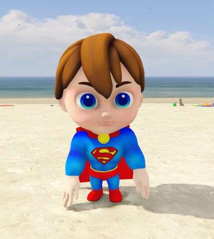 GTA 5 Mods Superman Kid Addon Ped+FiveM