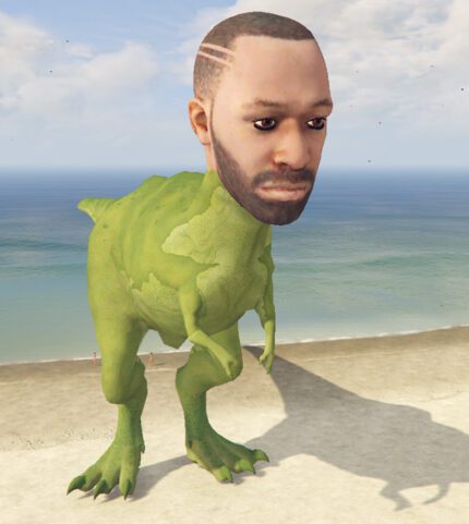 GTA 5 Mods T-Rex Franklin Hulk Addon Ped