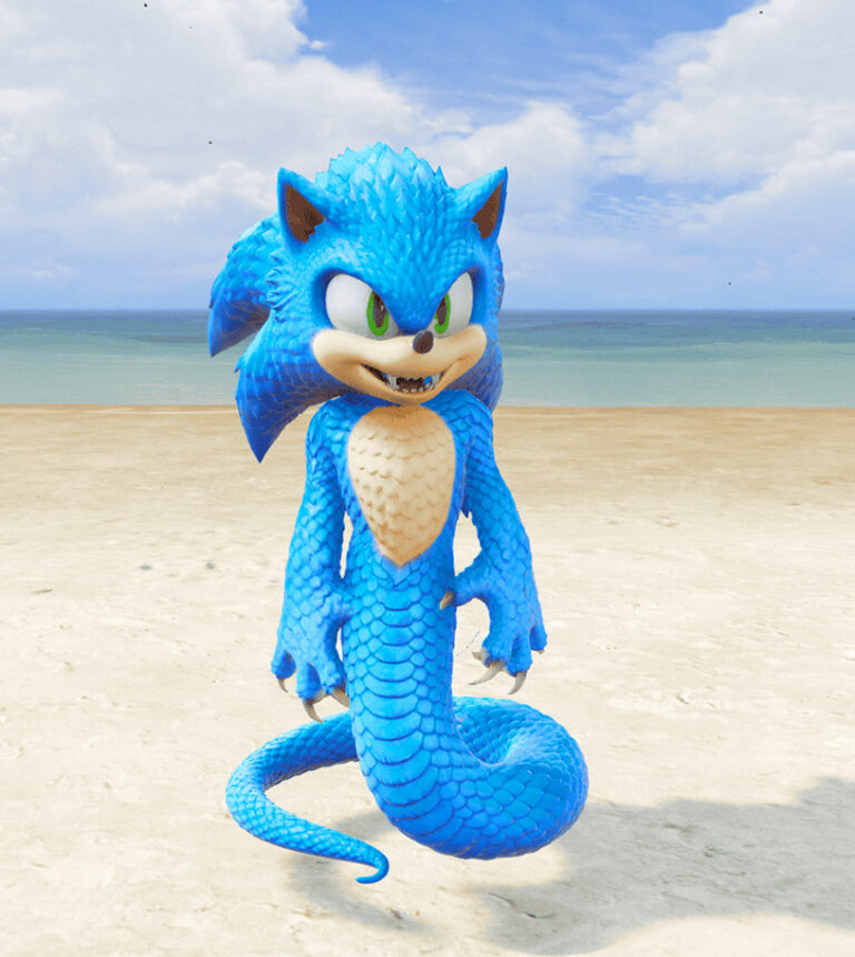 GTA 5 Mods Snake Sonic Level 2 Addon Ped+FiveM - GTA5MODX