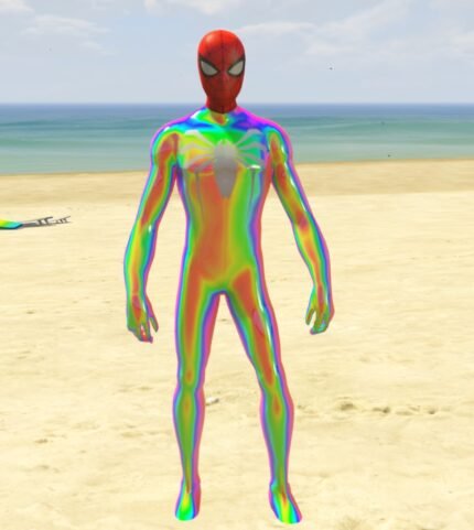 Rainbow Spiderman poster