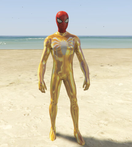 gold spiderman