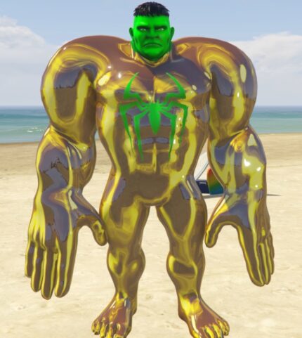 spider hulk golden poster