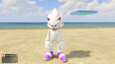 gta 5 mods white super sonic preview 1