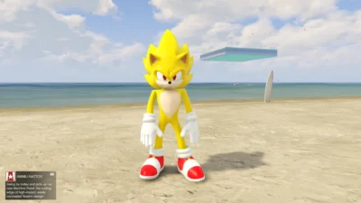 gta 5 mods yellow super sonic preview 1