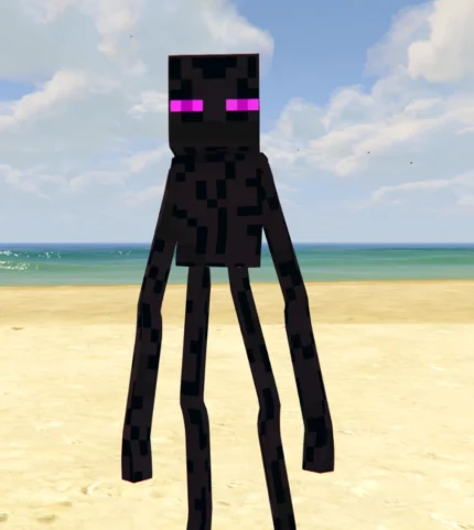 GTA 5 Mods Endermen Minecraft Addon Ped+FiveM