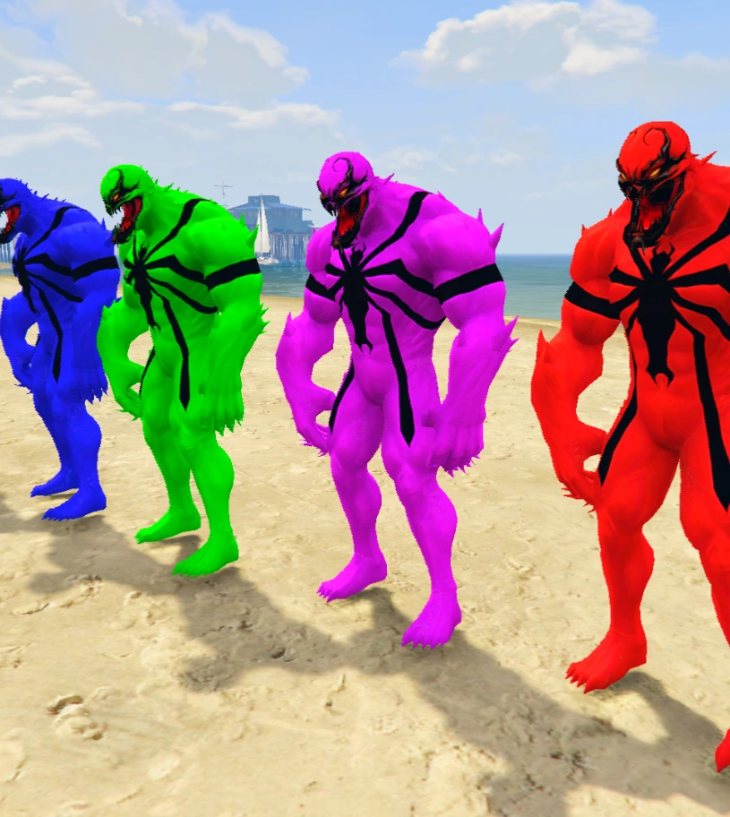 GTA 5 Mods Anti Venom Multi Colour Addon Ped+FiveM