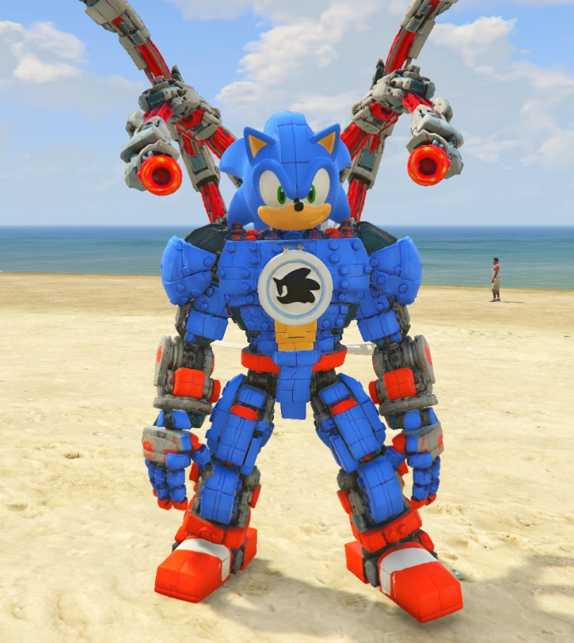 GTA 5 Mods Sonic Metal Tentical Addon Ped+FiveM