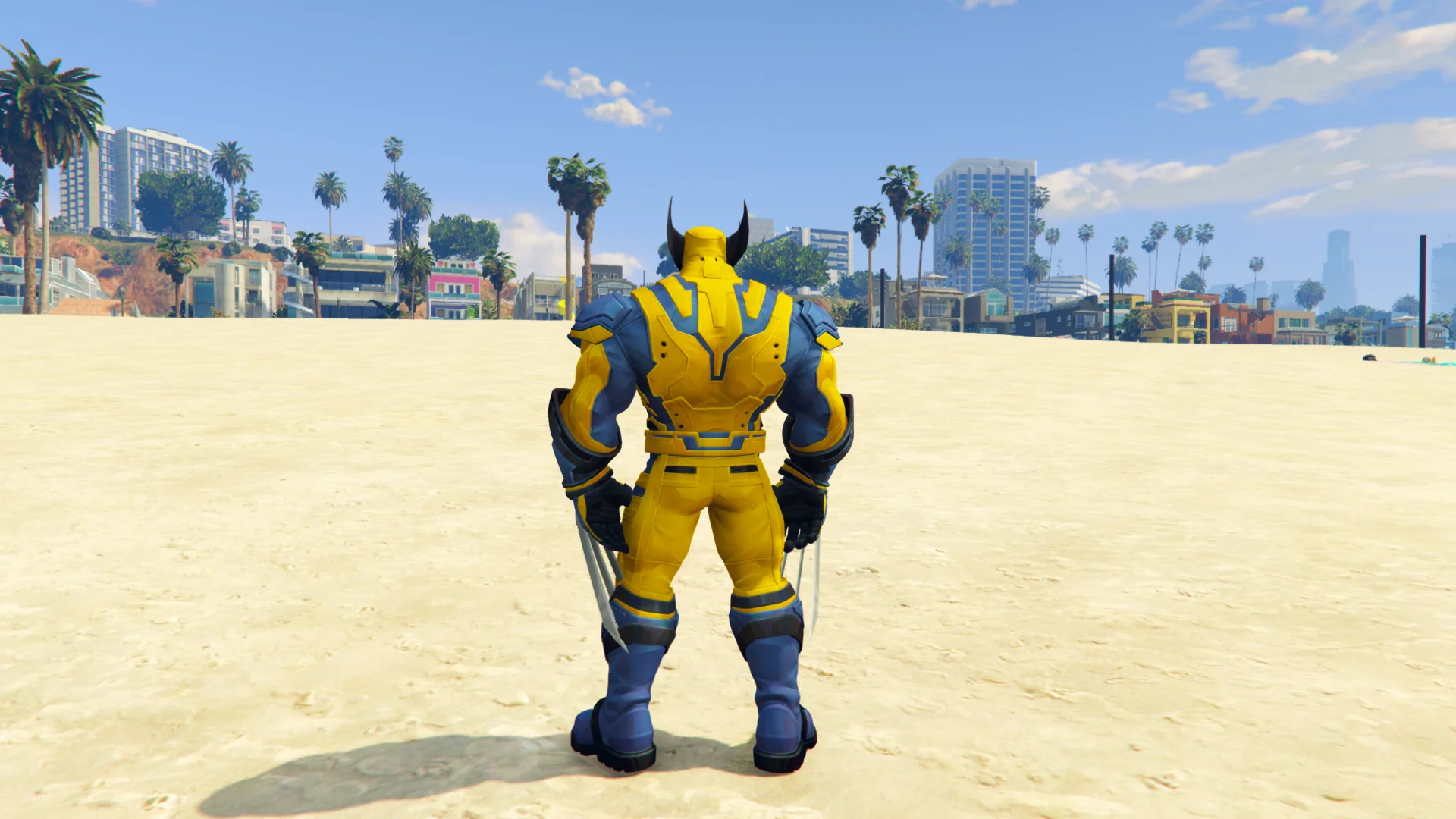 GTA 5 Mods Muscular Wolverine Addon Ped+FiveM