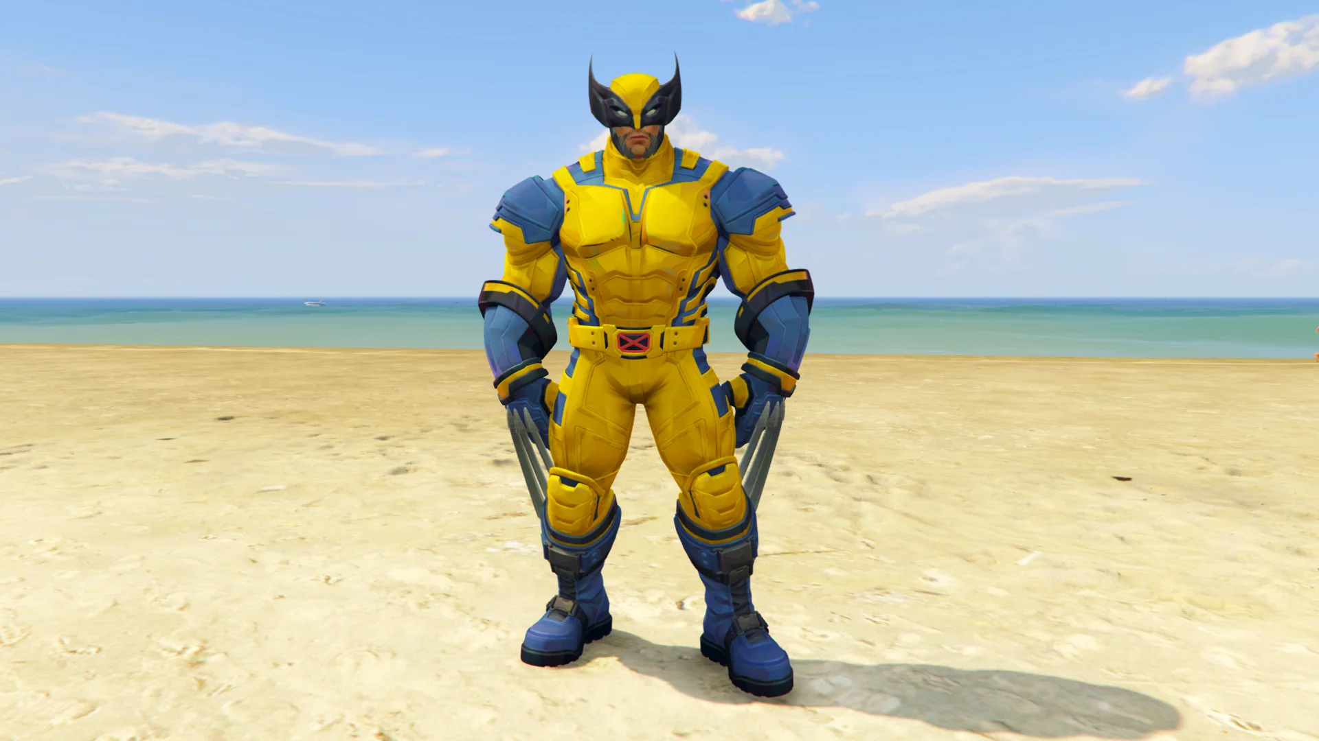 GTA 5 Mods Muscular Wolverine Addon Ped+FiveM