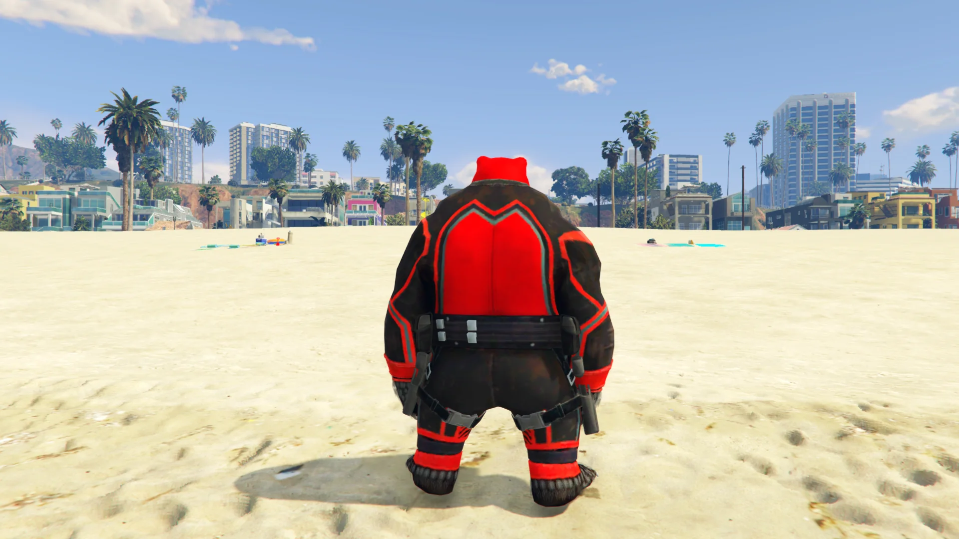 GTA 5 Mods Panda Dead-pool Addon Ped+FiveM