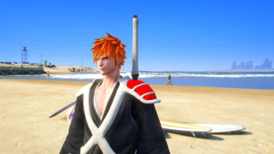 gta 5 mods gta5modx ichigo kurosaki preview 1